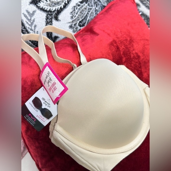 MAIDENFORM Bra 40DD Convertible Strapless Stay Up Support Beige SE6990 3485 PS - Picture 4 of 14